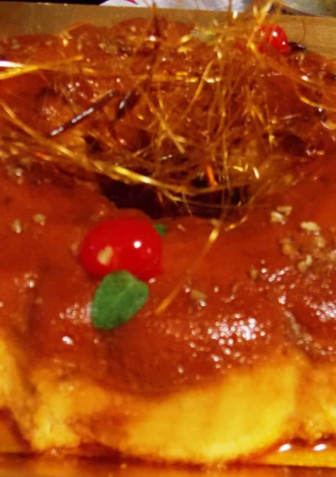 Una foto de Flan de queso y crema con huevo