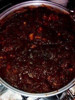 Una foto de Romeritos con mole