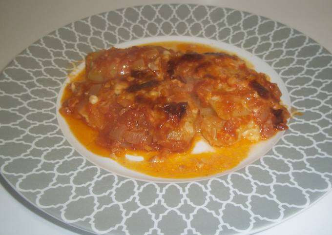 Foto principal de Calabacines con salsa de tomate y gratinados