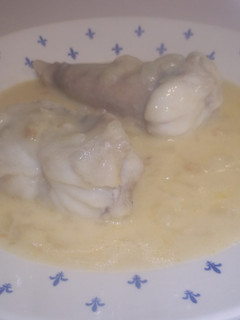 Una foto de Rape con caldo de pescado y leche