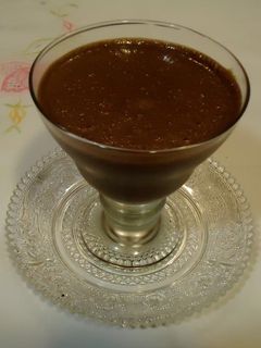 Una foto de Mousse de chocolate sencillo