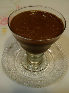 Una foto de Mousse de chocolate sencillo