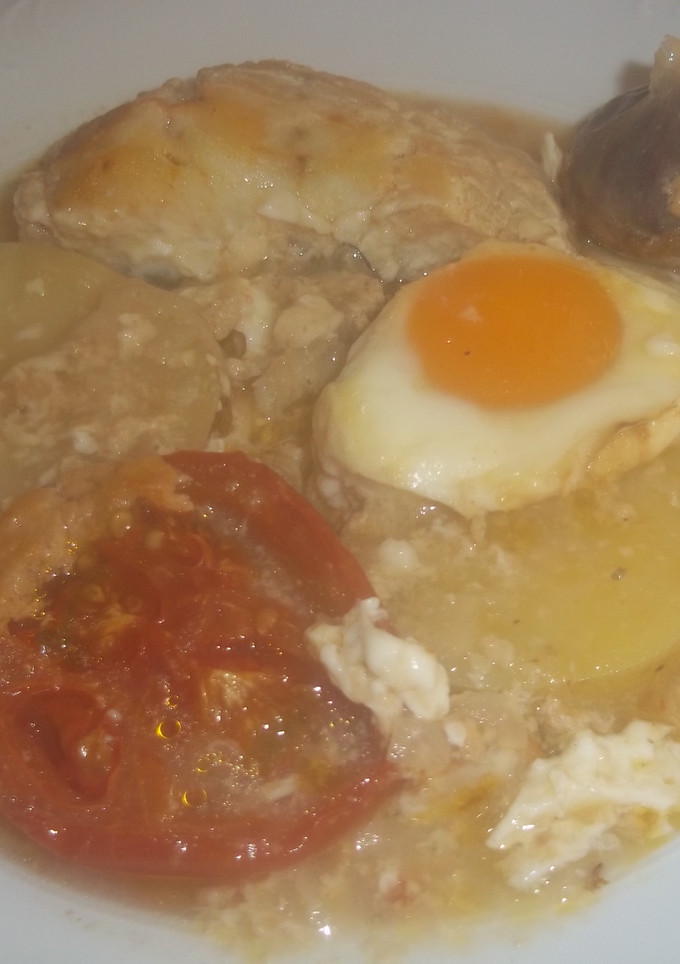 Una foto de Bacalao a la cazuela al horno