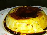 Flan de turrón para fin de año