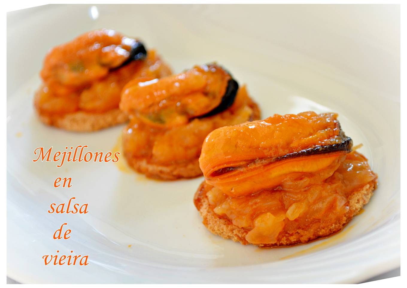 Mejillones en salsa de vieira