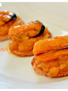 Una foto de Mejillones en salsa de vieira