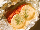 Papillote de merluza con salsa de "misomayo"