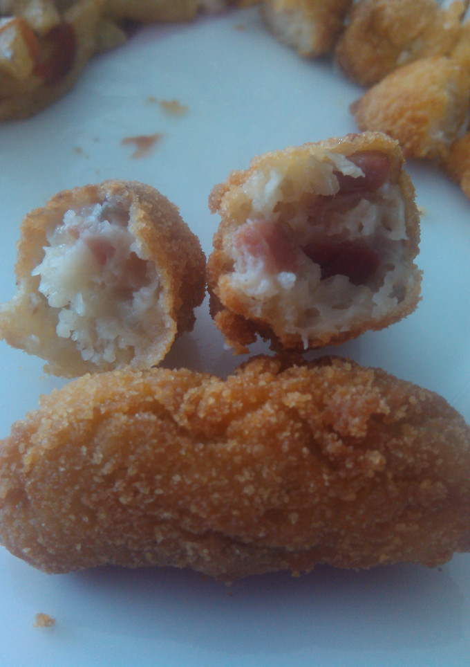 Una foto de Croquetas de setas con jamón serrano en thermomix