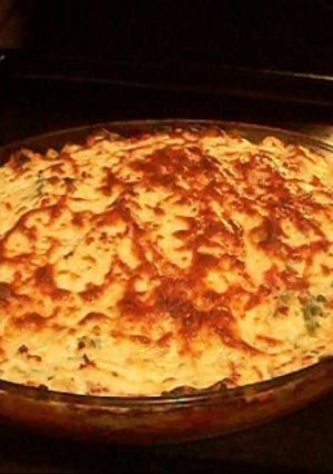 Una foto de Lasagna con pasta de codito