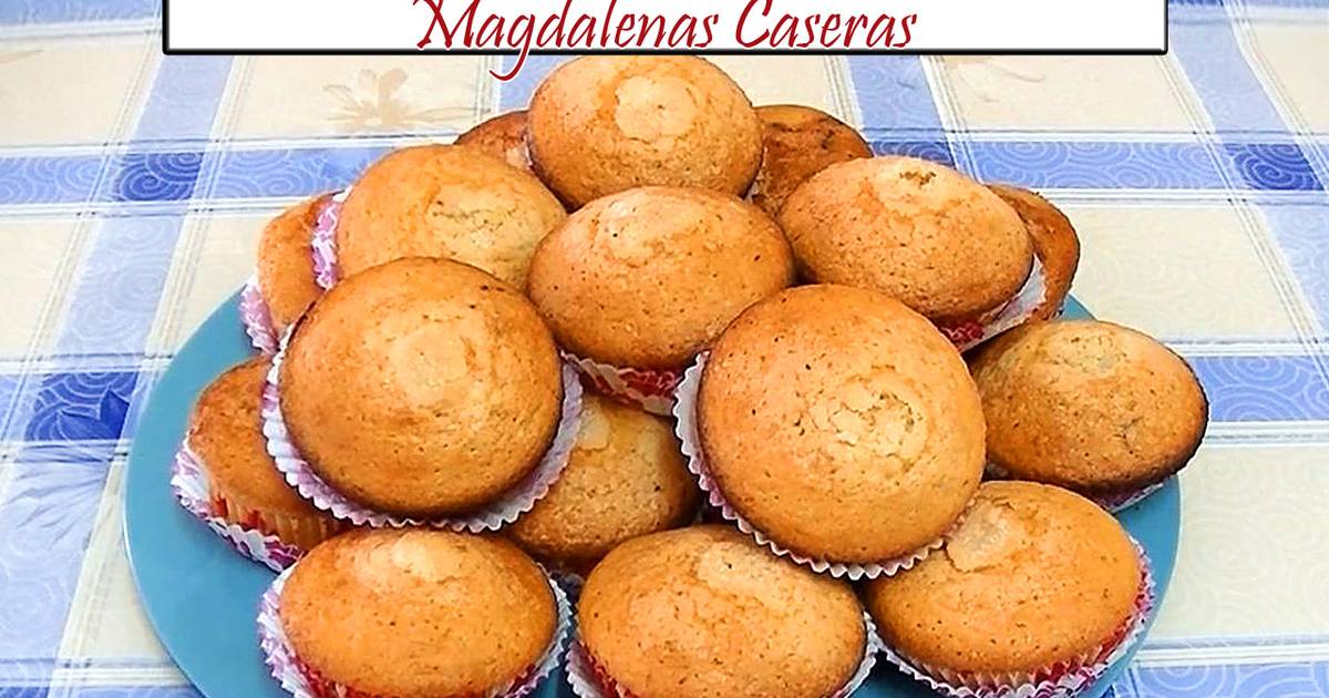 Magdalenas Caseras Esponjosas Receta De Cocina En Familia- Cookpad