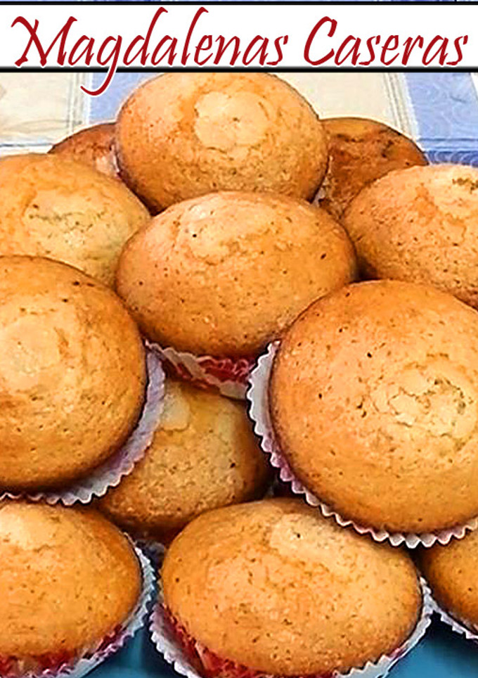 Una foto de Magdalenas caseras esponjosas