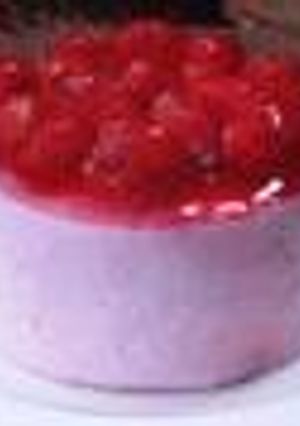 Una foto de Mousse de fresa