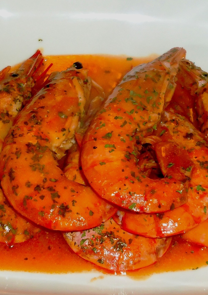 Una foto de Gambas al cava