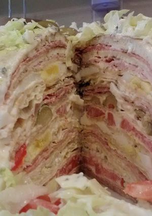 Una foto de Antipasto primavera de panqueques