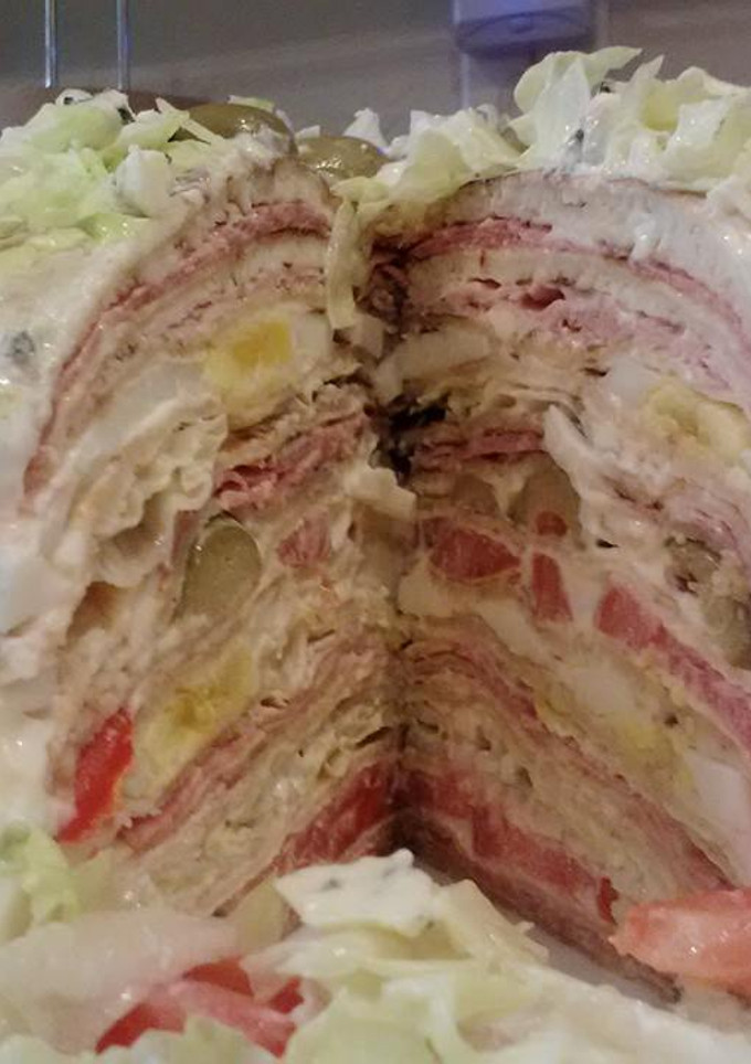 Una foto de Antipasto primavera de panqueques