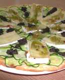 Coca de verduras con tapenade
