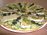 Coca de verduras con tapenade