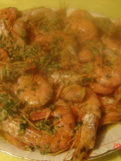 Una foto de Gambas o langostinos al cava (Montse)