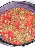 Ensalada de ejotes y pimiento rojo