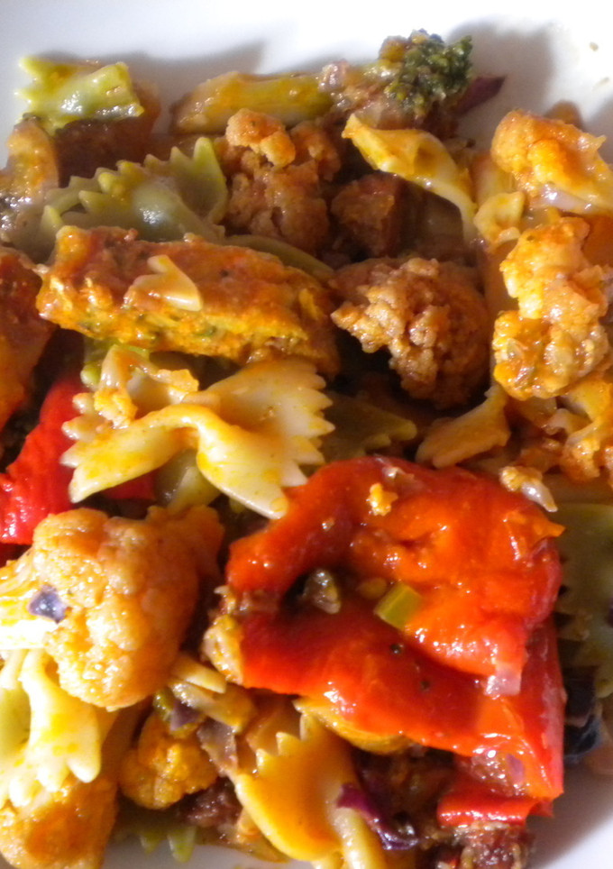 Una foto de Pasta con guiso de ternera