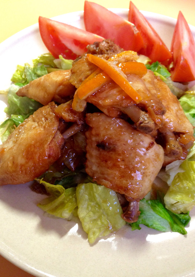 Una foto de Alitas de pollo "teriyaki" en olla de presión