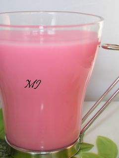 Una foto de Atole de fresas