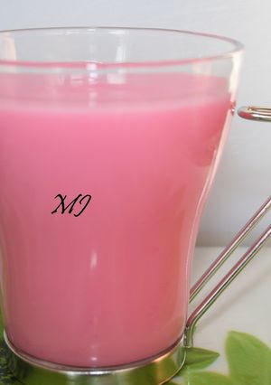 Una foto de Atole de fresas