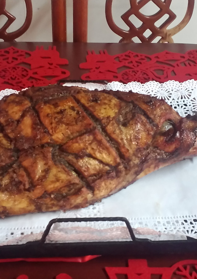 Una foto de Pernil de cerdo a la colombiana