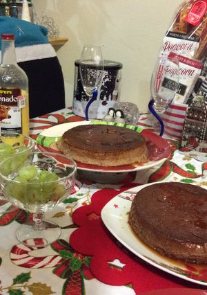 Una foto de Flan de rompope