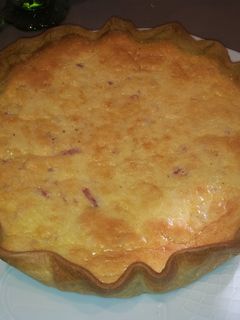 Una foto de Quiché Lorraine rápida de jamón de york