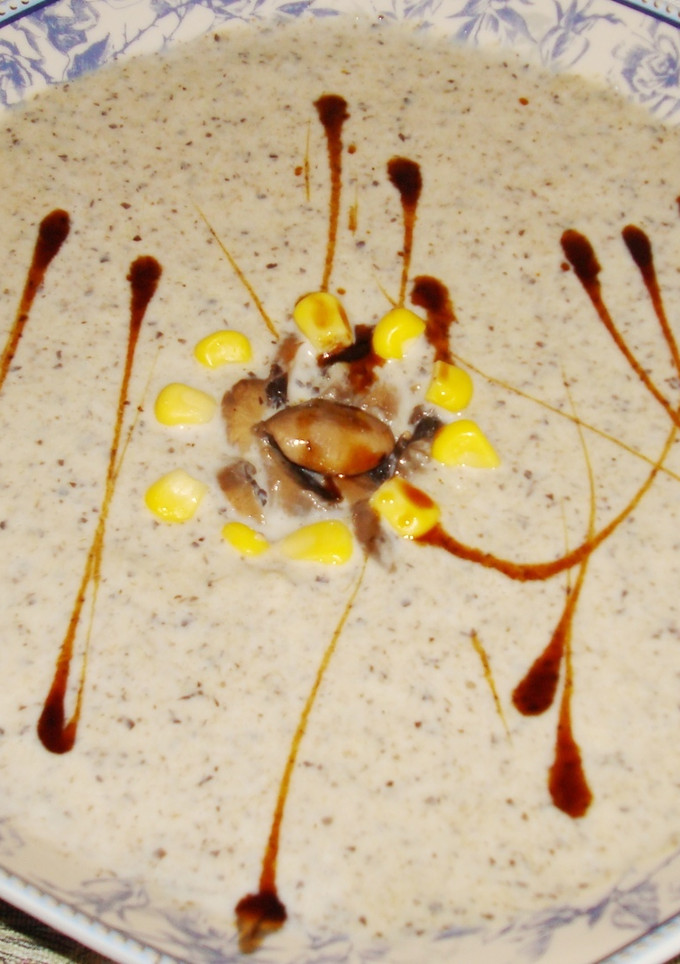 Una foto de Crema de champiñones