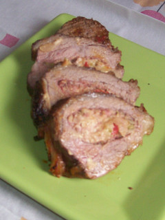 Una foto de Colita de cuadril rellena mechada