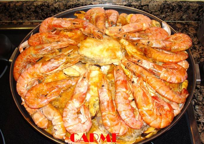 Zarzuela de pescado y marisco navideña Receta de carme castillo- Cookpad