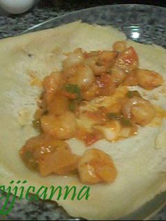 Una foto de Crepas de camarón