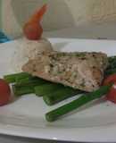 Salmón al horno con salsa de cítricos