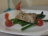 Salmón al horno con salsa de cítricos