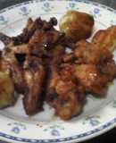 Alitas de pollo con salsa barbacoa