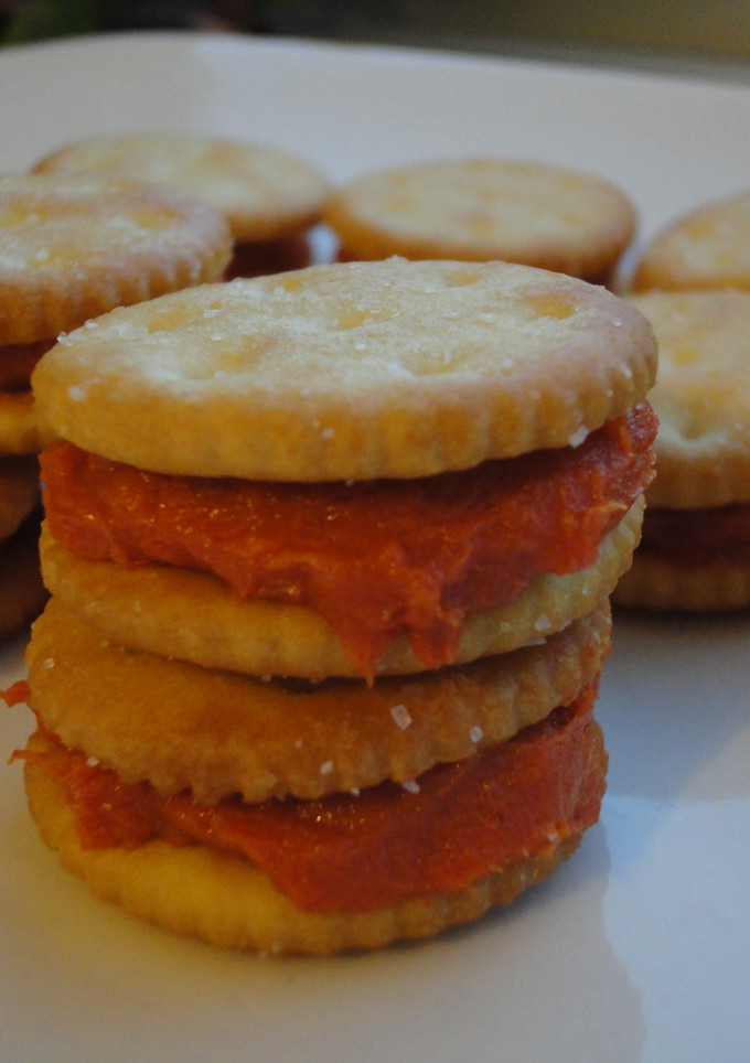 Una foto de Galletitas rellenas de sobrasada