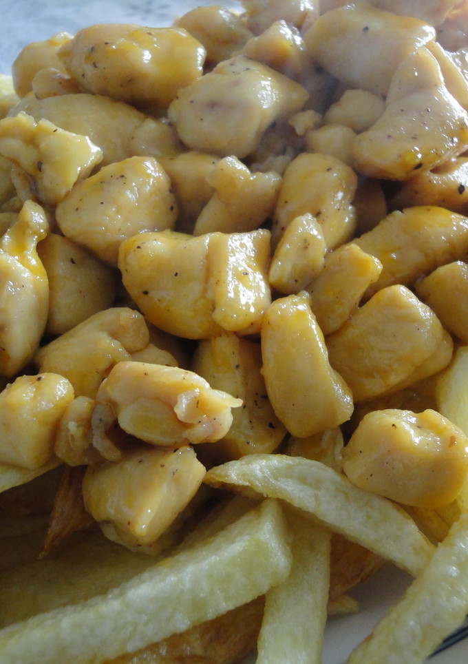 Una foto de Pechuga de pollo a la naranja