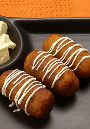 Una foto de Molotes de queso philadelphia
