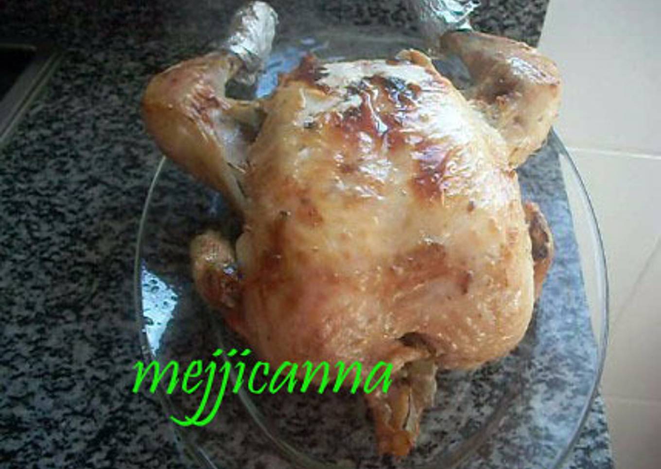 Pollo entero al horno con limón<br />