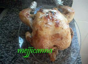 Una foto de Pollo entero al horno con limón