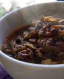 Potaje de azukis con alcachofas