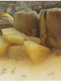 Una foto de Alcachofas guisadas con patatas