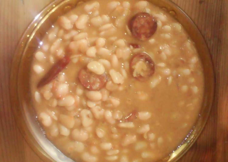 Alubias con espinacas y chorizo