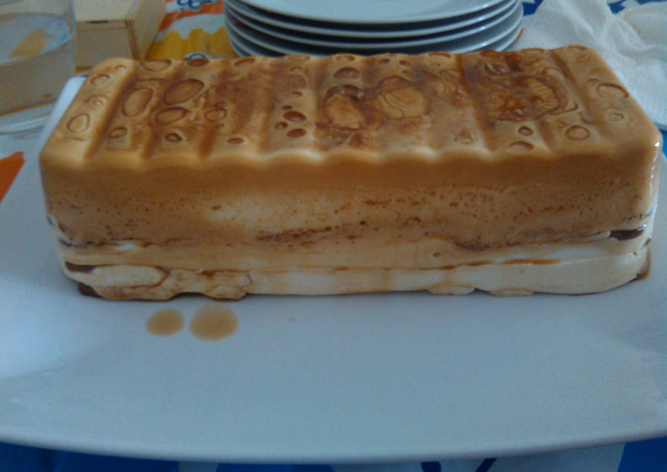 Tarta de queso con galletas