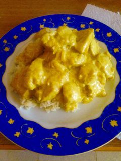 Una foto de Pavo al curry masala