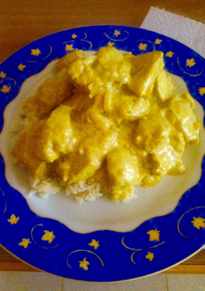 Una foto de Pavo al curry masala