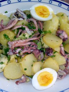Una foto de Ensalada templada de pulpo