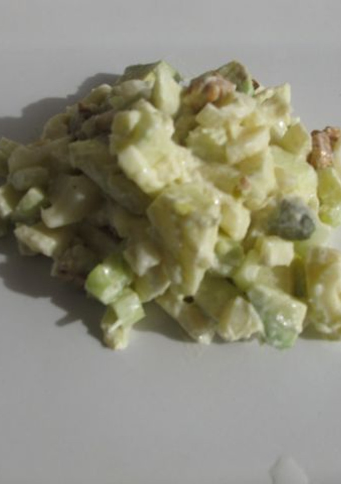 Una foto de Ensalada Waldorf con crema
